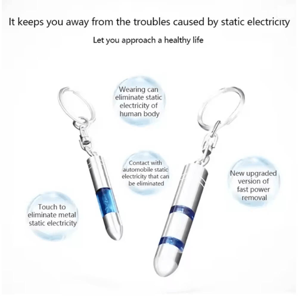 StaticSafe Anti Static Keychain Car Static Eliminator Discharger 1