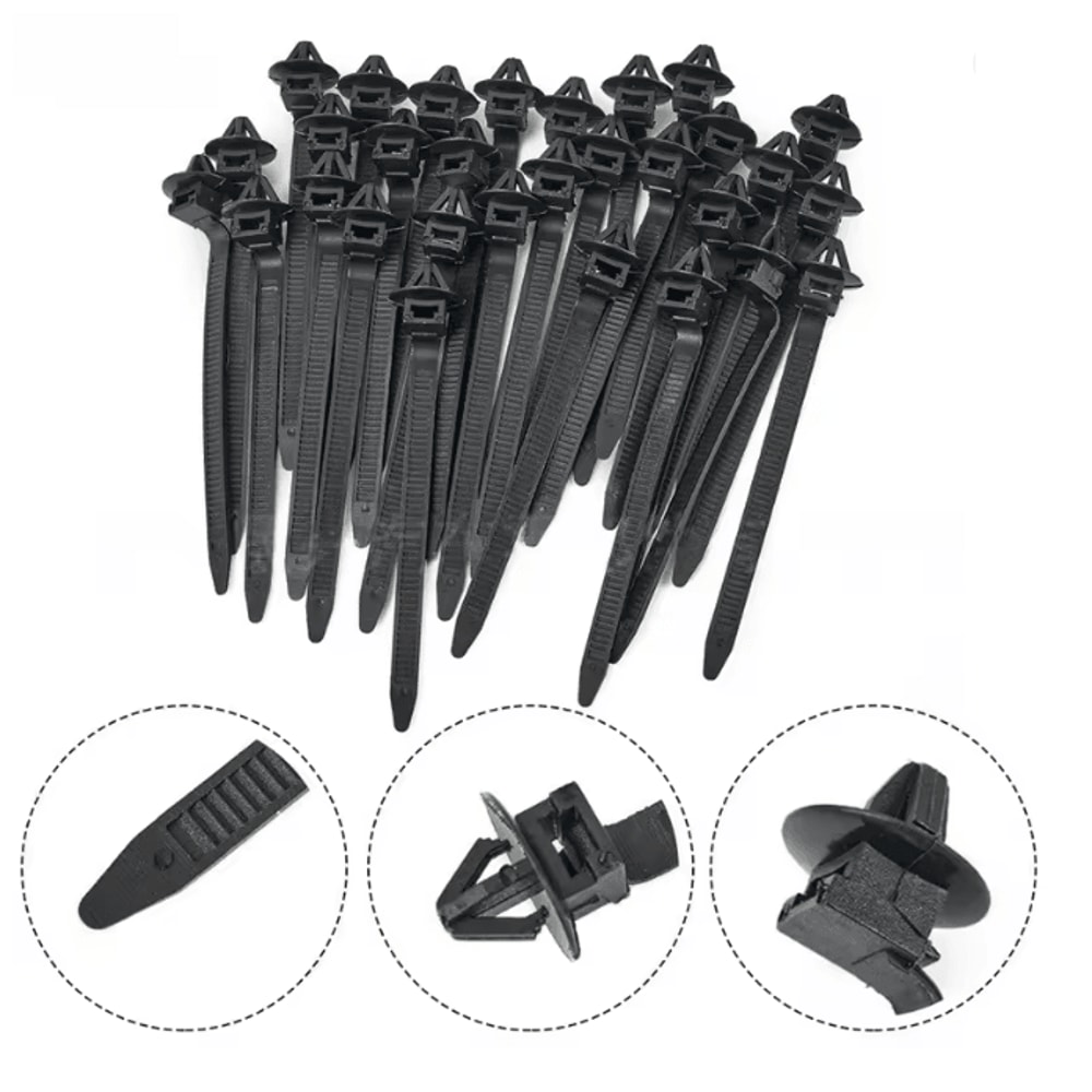 SecureLoop Car Nylon Cable Tie Clips Self Locking Zip Strap Set 25 Pack 3