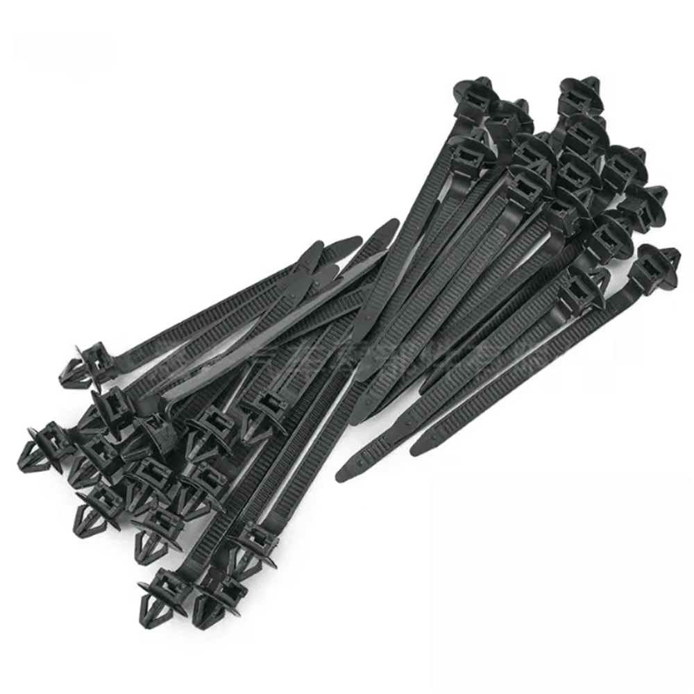 SecureLoop Car Nylon Cable Tie Clips Self Locking Zip Strap Set 25 Pack 4