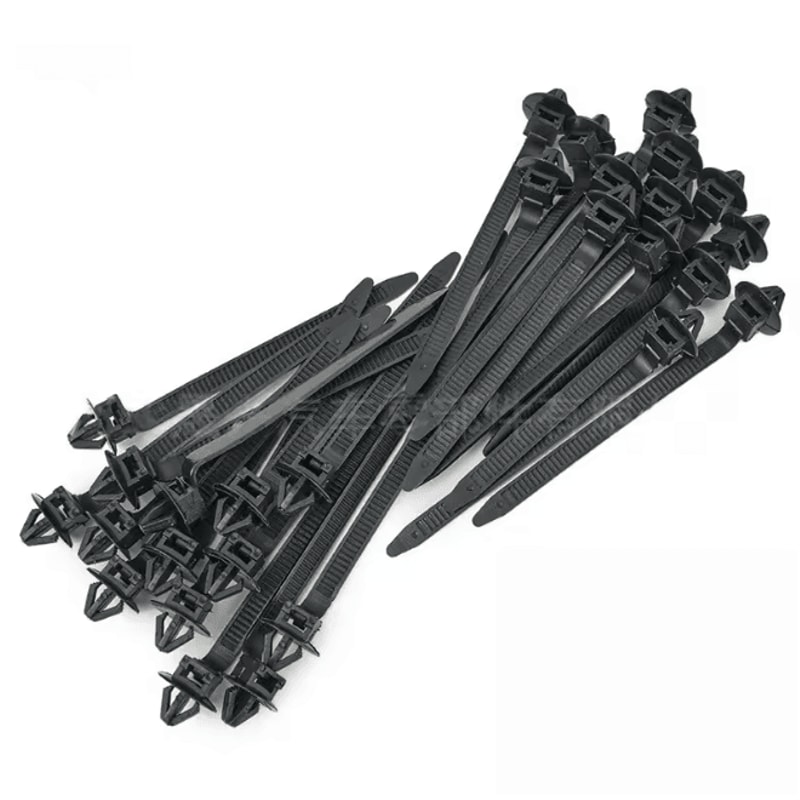 SecureLoop Car Nylon Cable Tie Clips Self Locking Zip Strap Set 25 Pack 4