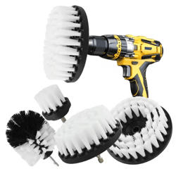 powerscrub pro drill brush attachment set with extender for car bathroom and kitchen cleaning