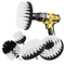 PowerScrub Pro Drill Brush Attachment Set With Extender For Car Bathroom And Kitchen Cleaning 0