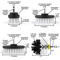 PowerScrub Pro Drill Brush Attachment Set With Extender For Car Bathroom And Kitchen Cleaning 3