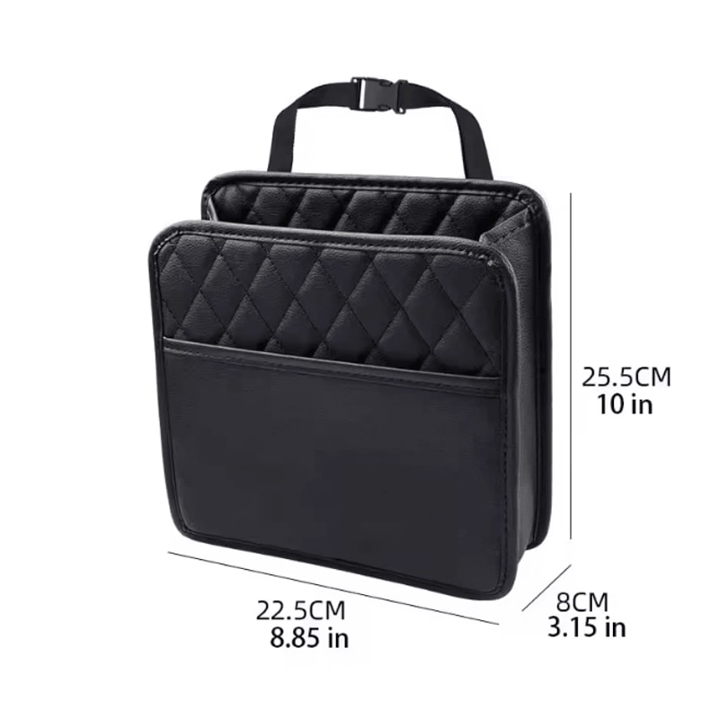 SeatMate Multi Functional Car Seat Back Organizer Leather Storage Bag 5