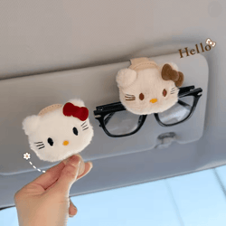 hello kitty car sunglasses clip visor organizer card and ticket holder