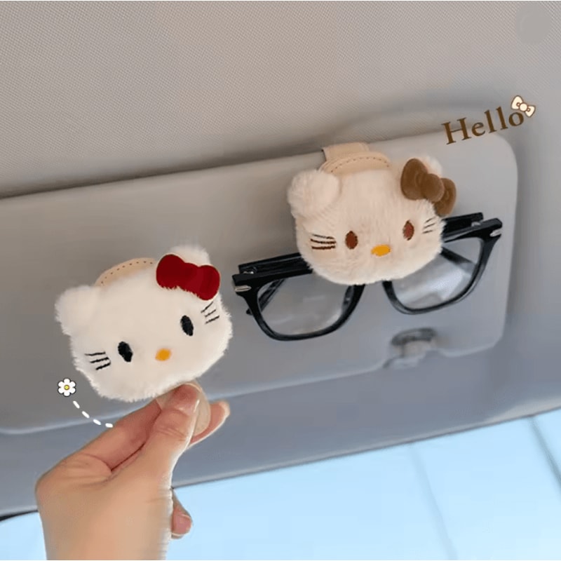 Hello Kitty Car Sunglasses Clip Visor Organizer Card And Ticket Holder 0
