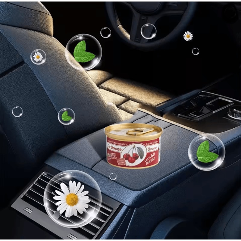 BubbleFresh Car Air Freshener Bubble Gum Scent Odor Eliminator Can 1