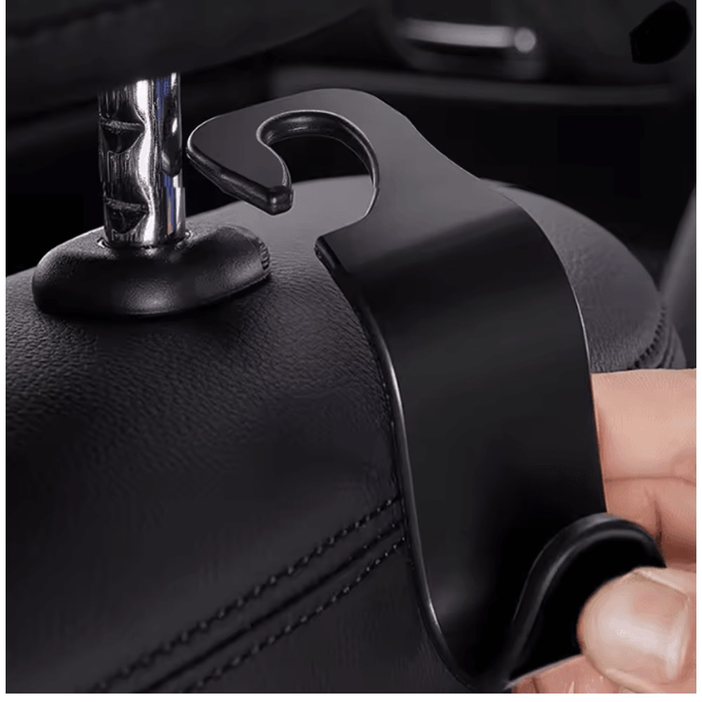 HangEase Car Headrest Hooks Seat Back Bag Organizer Clips 1