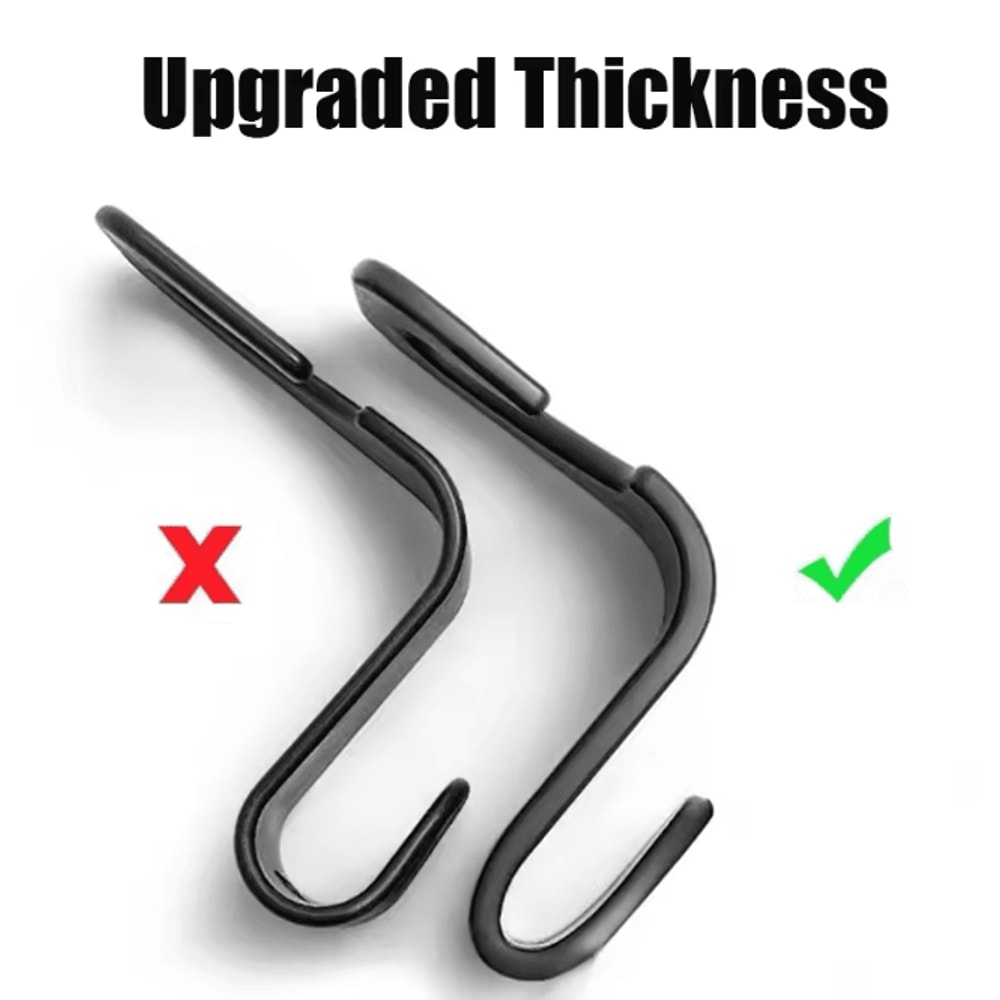 HangEase Car Headrest Hooks Seat Back Bag Organizer Clips 2