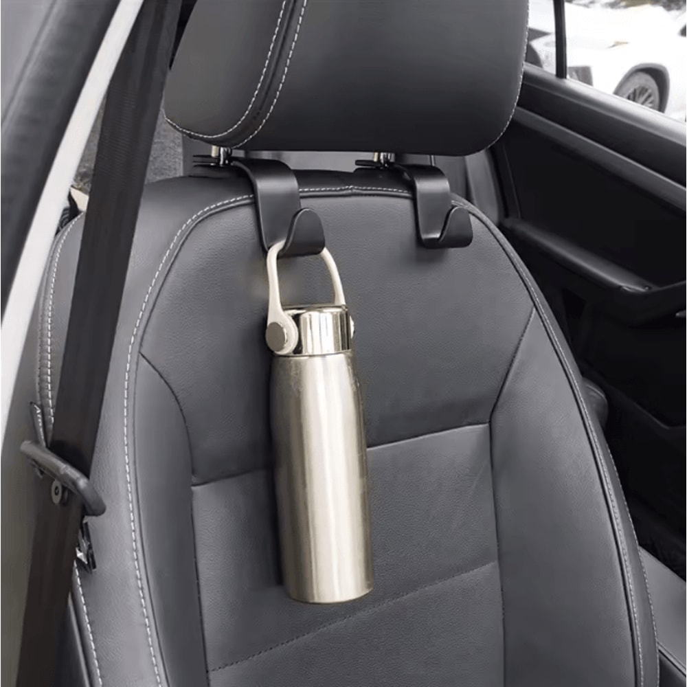 HangEase Car Headrest Hooks Seat Back Bag Organizer Clips 3