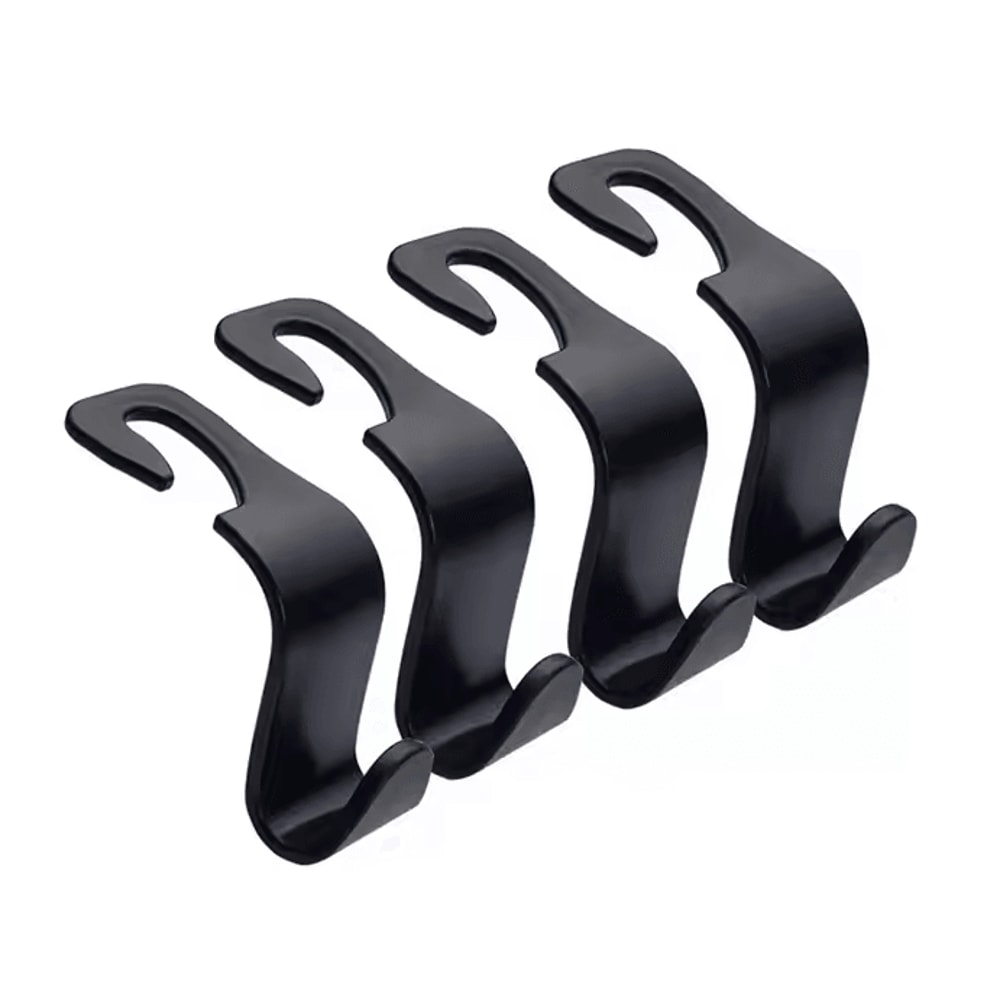 HangEase Car Headrest Hooks Seat Back Bag Organizer Clips 4