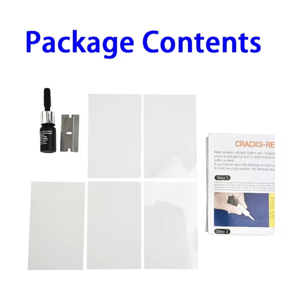 ClearSeal Windshield Glass Repair Resin Kit Auto Crack Fix Tool 2