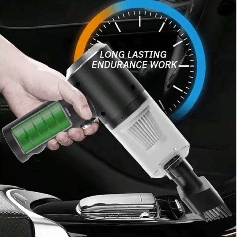 FlexClean 3 In 1 Cordless Car Vacuum Cleaner Suction And Blowing USB Rechargeable 2