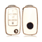LuxGuard Leather TPU Car Key Case Full Cover For Volkswagen Keys 9