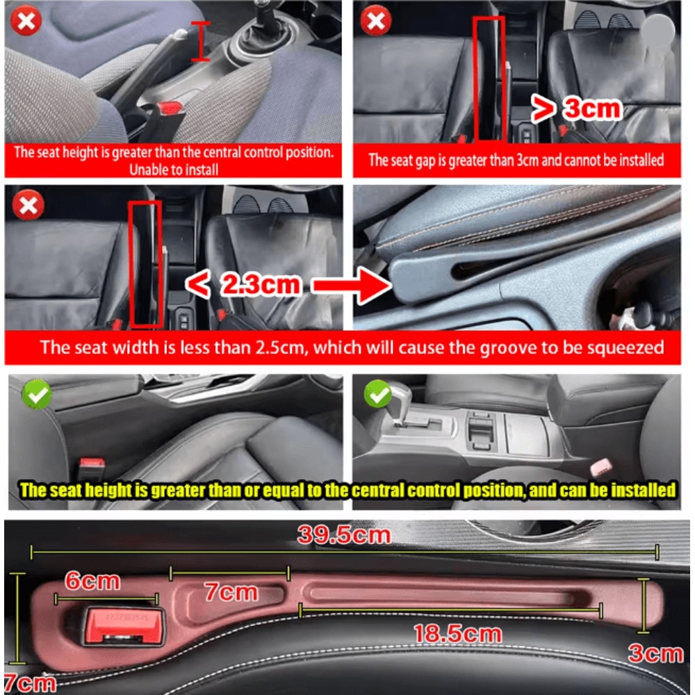 SeatGap Guard Car Seat Gap Filler Wallet And Phone Holder 1