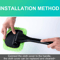 Windshield Cleaning Tool With Microfiber Pad Long Handle Car Window Cleaner 1