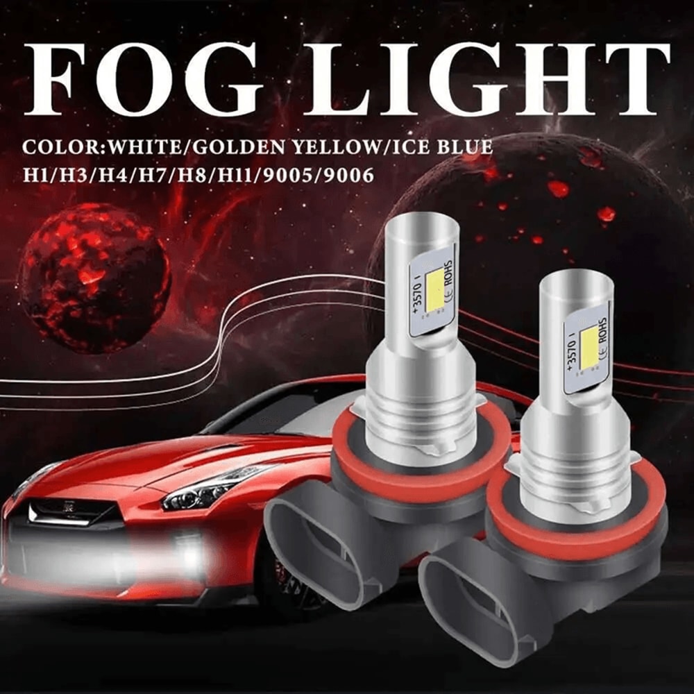 Super Bright LED Headlight Bulbs 6000K White Car Driving Lights 2 Pack 4