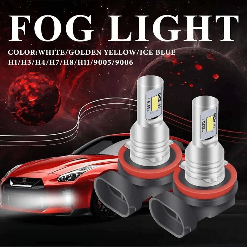 Super Bright LED Headlight Bulbs 6000K White Car Driving Lights 2 Pack 4
