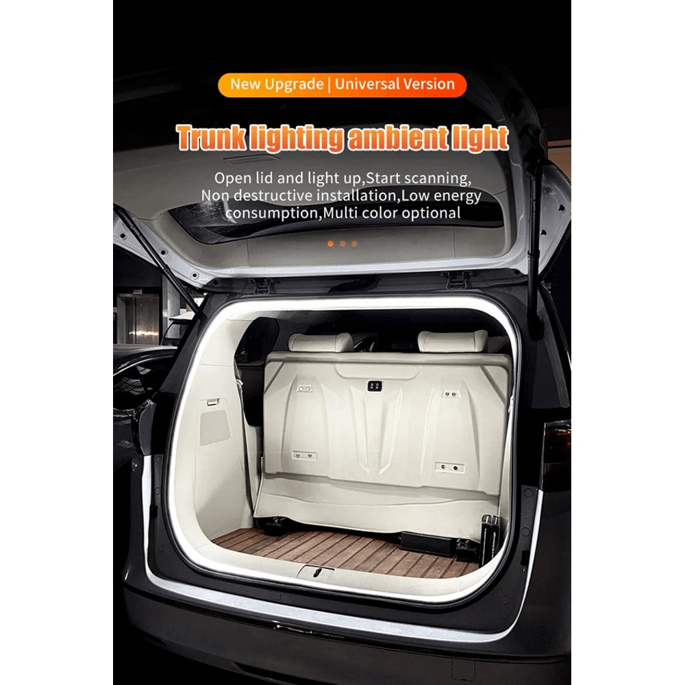 Wireless LED Trunk Light Strip Automatic Car Interior Lighting 3