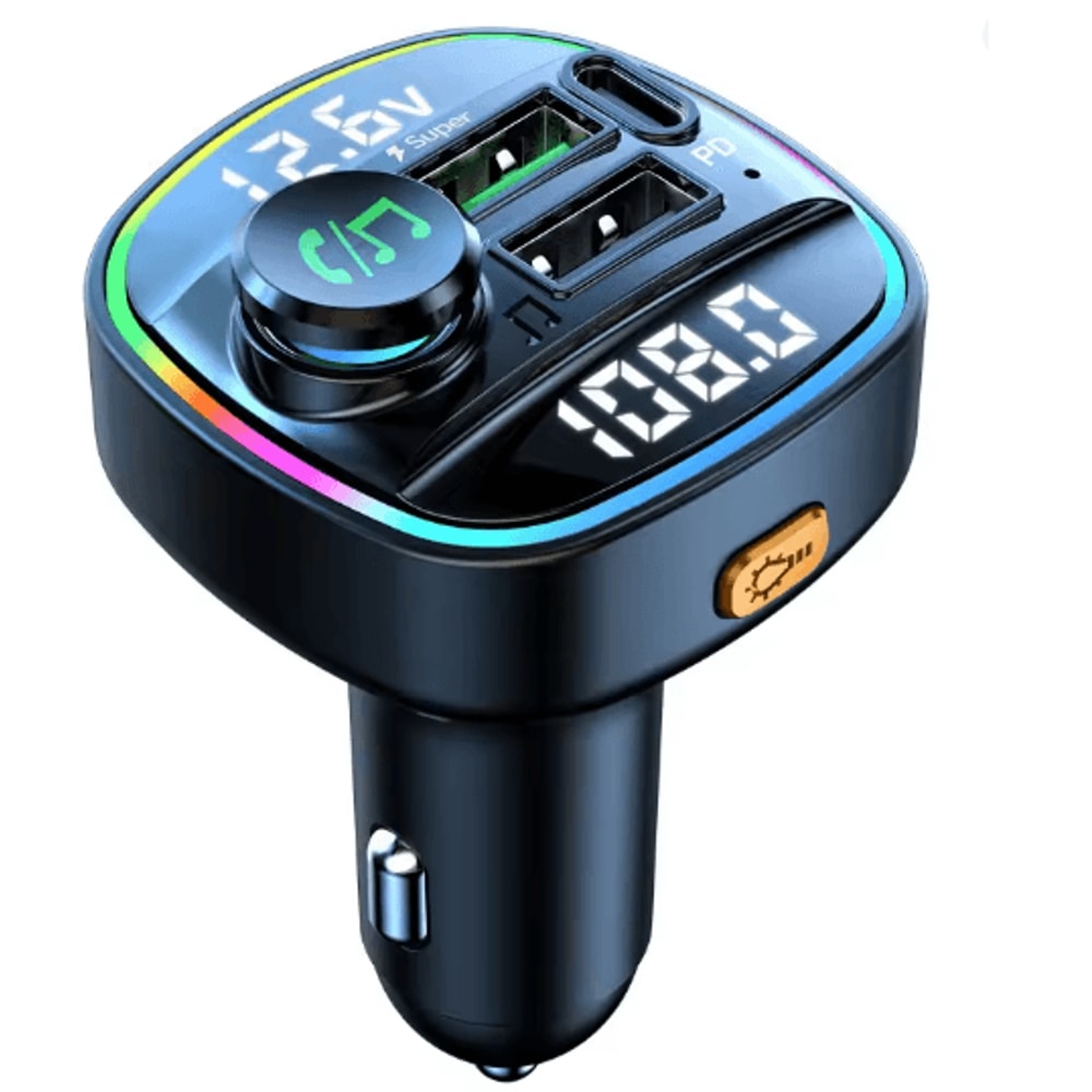 Bluetooth FM Transmitter Car Charger Handsfree Audio Adapter 4