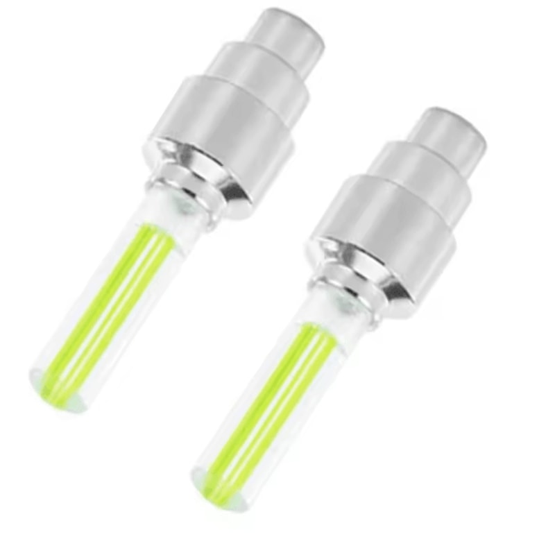 LED Tire Valve Caps Neon Wheel Lights For Cars Bikes And Motorcycles 4