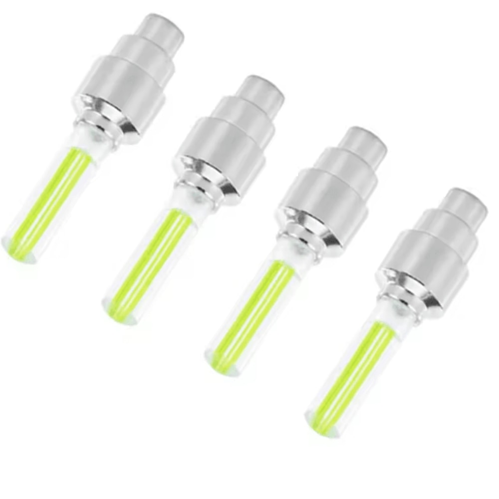 LED Tire Valve Caps Neon Wheel Lights For Cars Bikes And Motorcycles 8