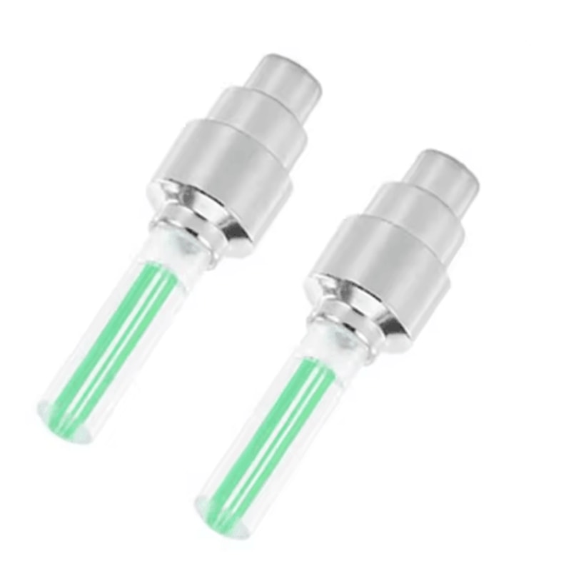 LED Tire Valve Caps Neon Wheel Lights For Cars Bikes And Motorcycles 3