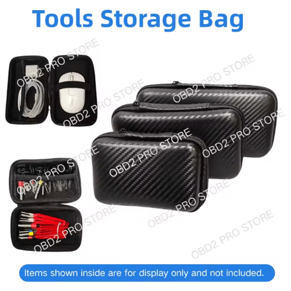Car Repair Tool Storage Bag Carbon Fiber Organizer With Zipper 1