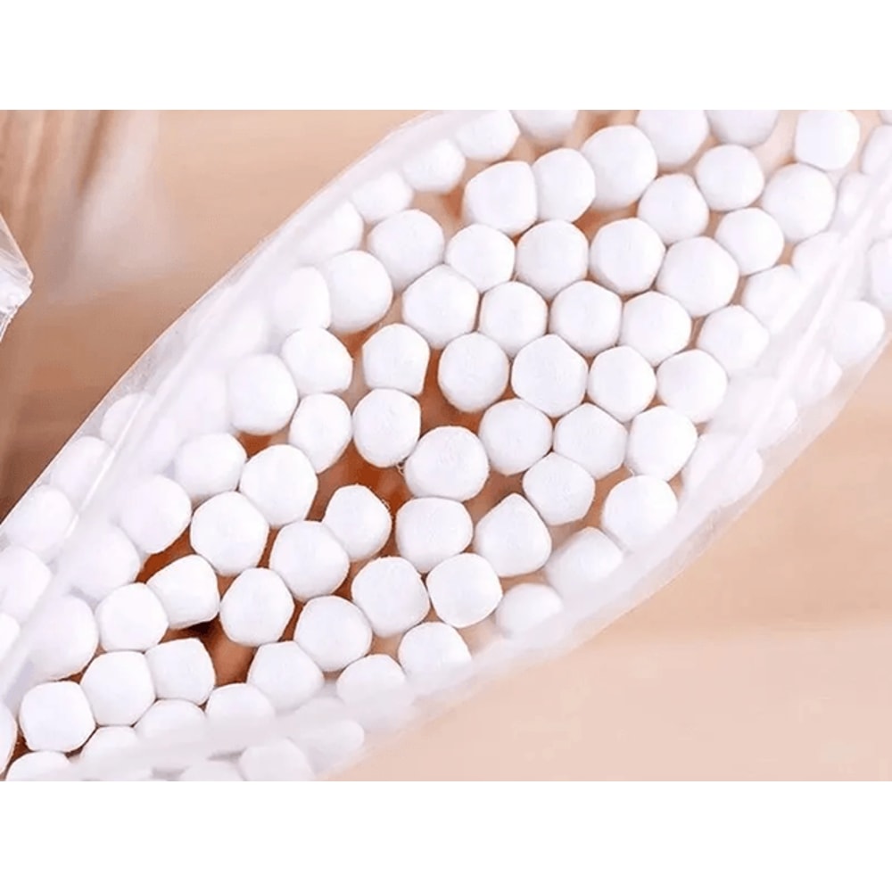 Double Head Cotton Swabs Wooden Makeup Cleaning Sticks 500 Pack 0