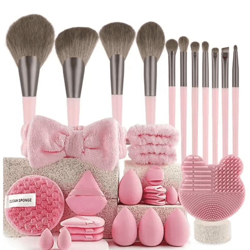 Makeup Sponge Set 33 Piece Beauty Blender Kit For Flawless Application 3