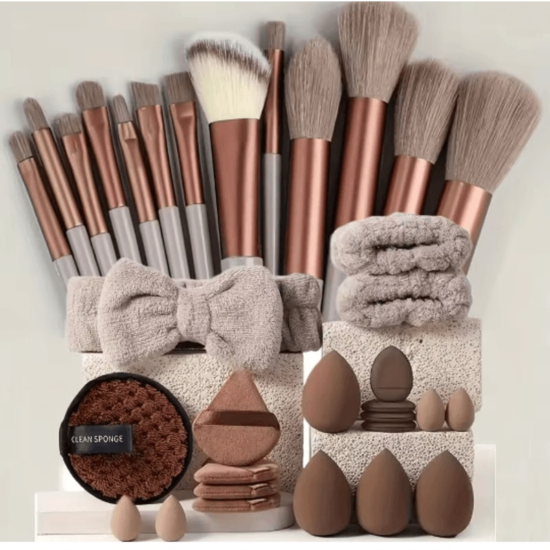 Makeup Sponge Set 33 Piece Beauty Blender Kit For Flawless Application 4