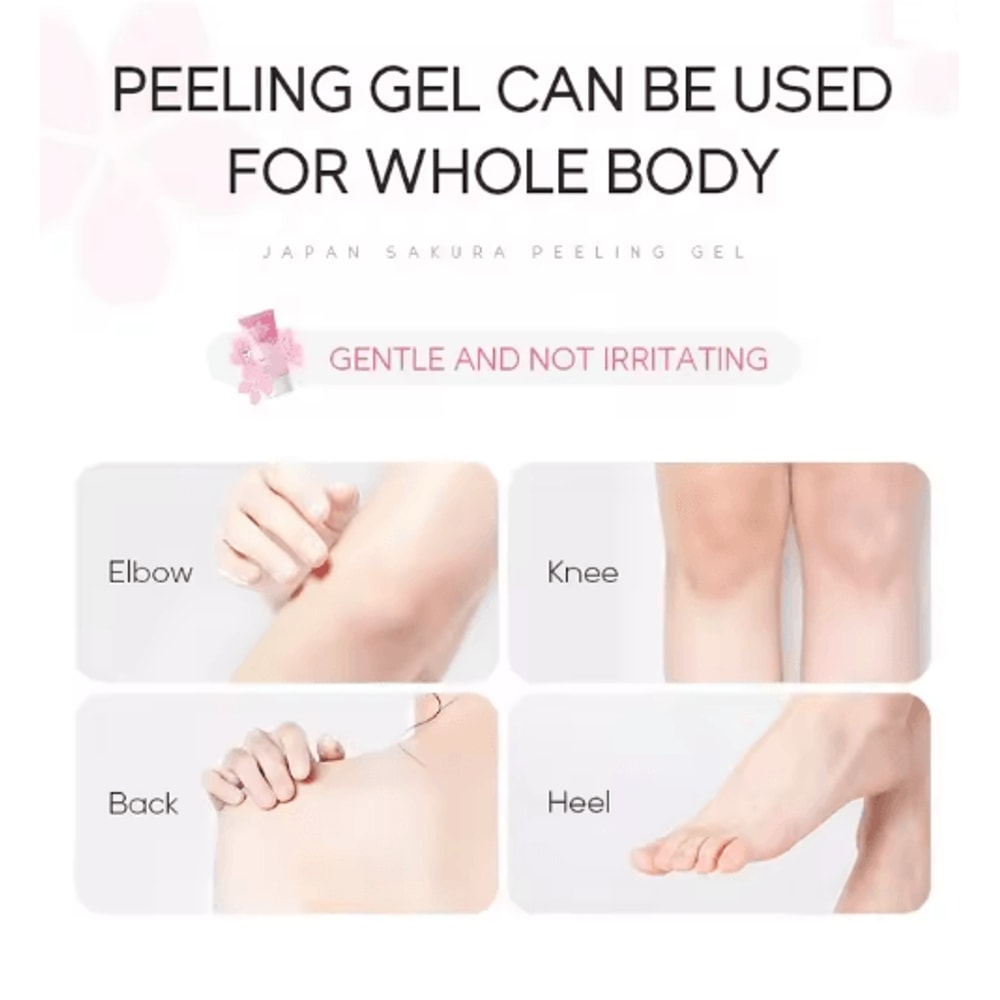 Sakura Peeling Gel Facial Exfoliating Cleanser Moisturizing Pore Care 3