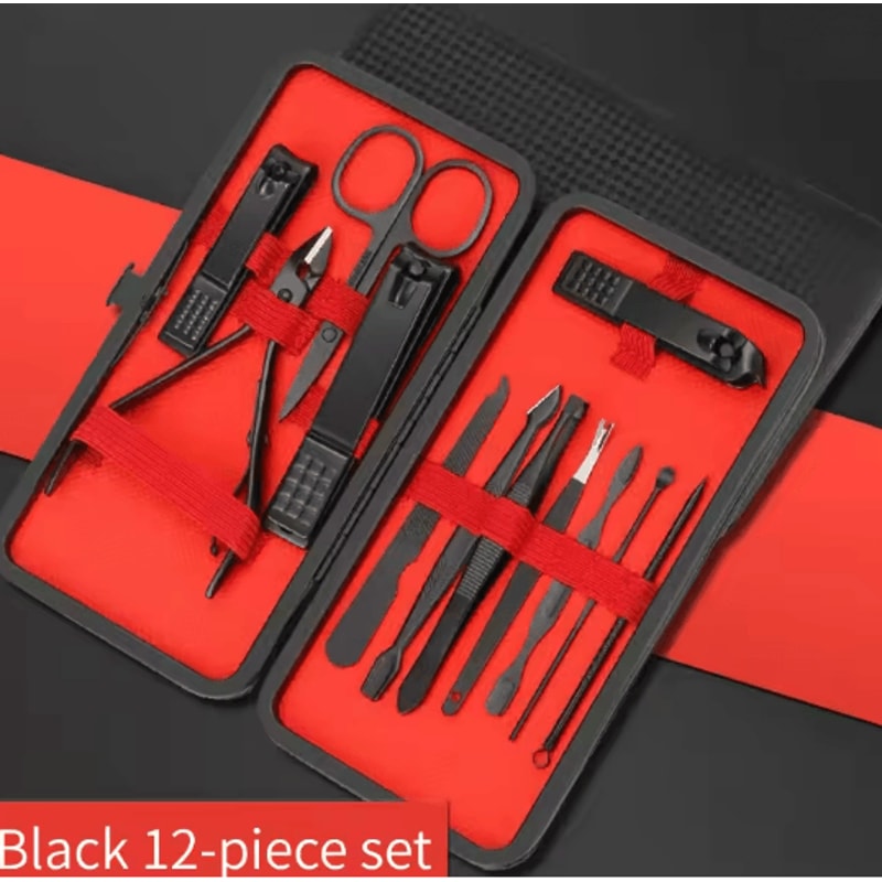 Nail Clipper Set Manicure Pedicure Grooming Tool Kit 6