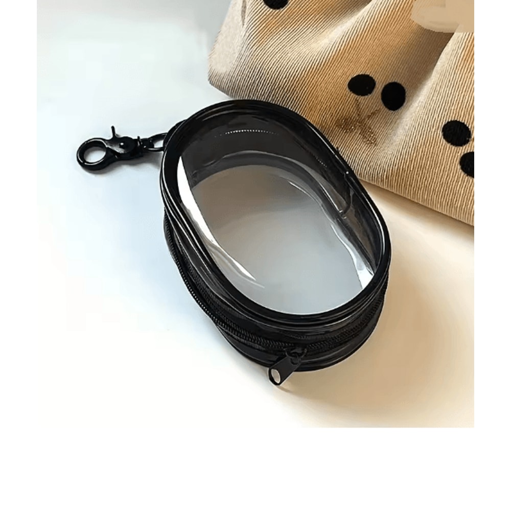 Mini Clear Zipper Storage Bag Portable Earphone And Charger Organizer 3