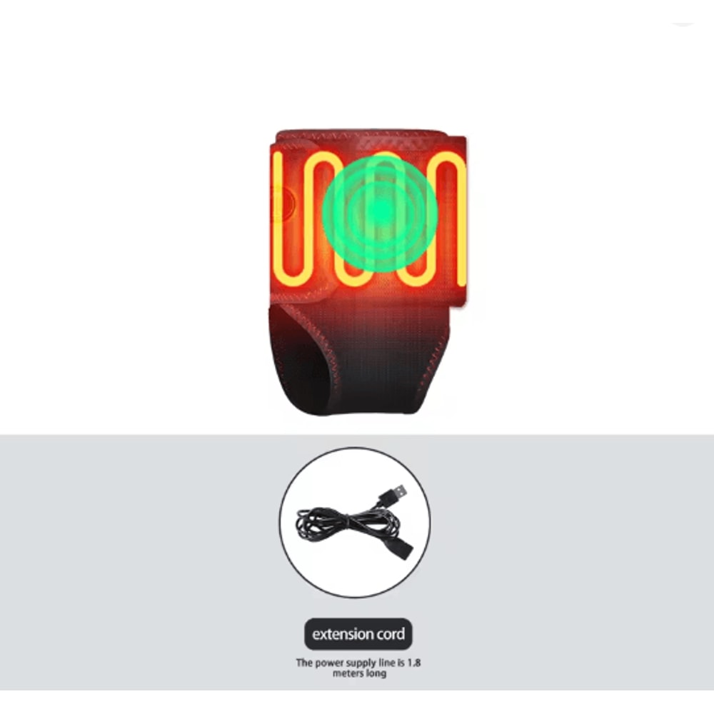 Portable Ankle Massager With Heat And Vibration Adjustable Support Brace 4