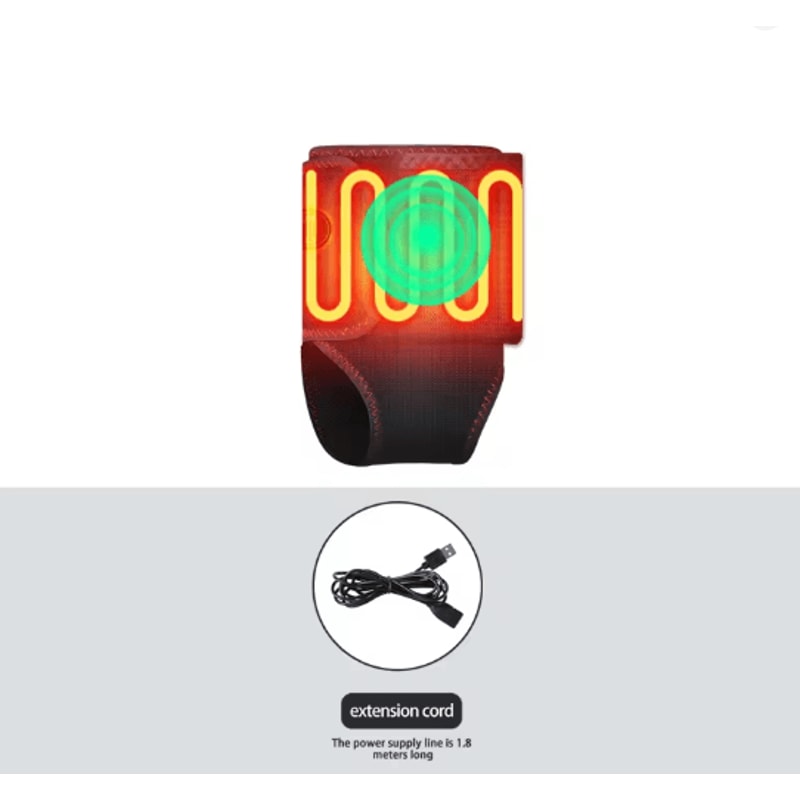 Portable Ankle Massager With Heat And Vibration Adjustable Support Brace 4