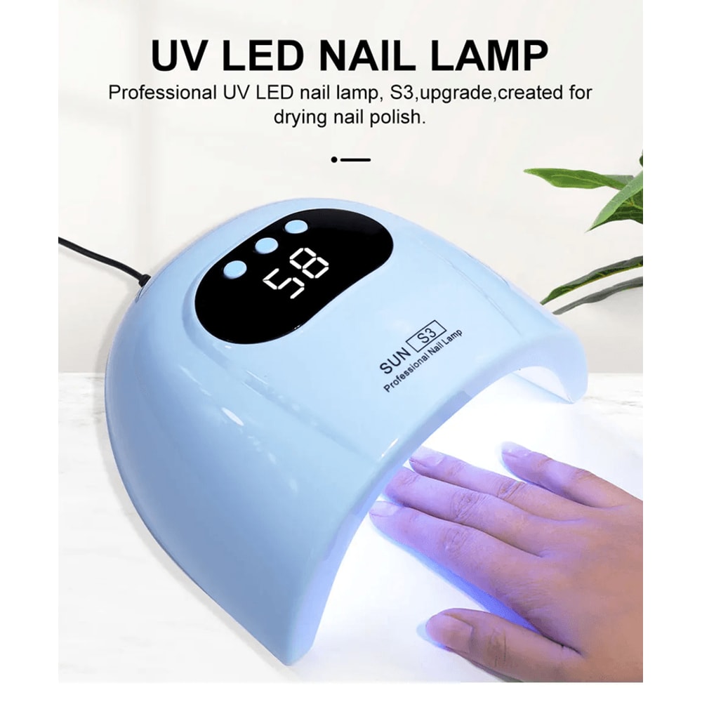 LED UV Nail Lamp Gel Polish Dryer With Motion Sensor Display 0