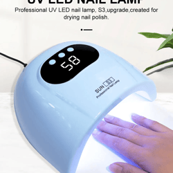 led uv nail lamp gel polish dryer with motion sensor display