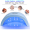 LED UV Nail Lamp Gel Polish Dryer With Motion Sensor Display 1