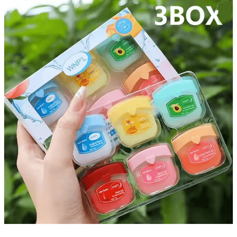 Fruit Lip Balm Set Moisturizing Non Sticky Lip Care Collection 10