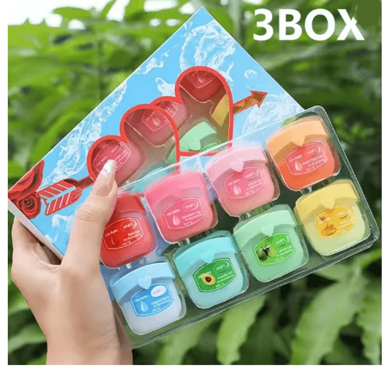 Fruit Lip Balm Set Moisturizing Non Sticky Lip Care Collection 11