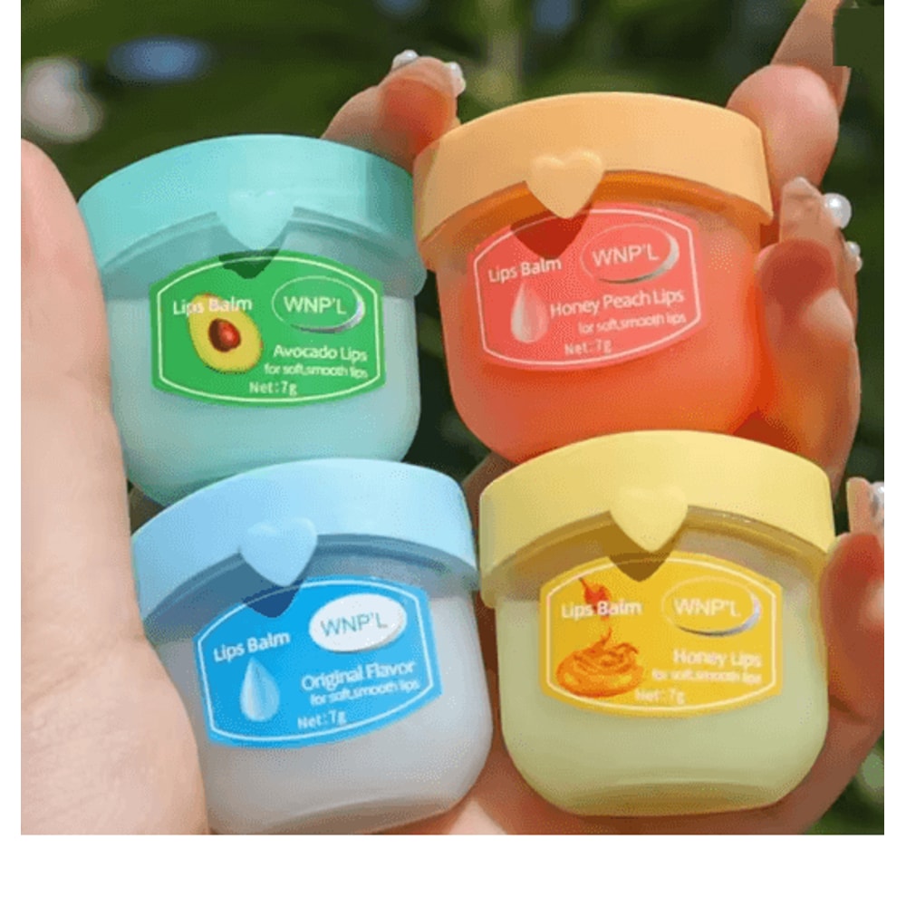 Fruit Lip Balm Set Moisturizing Non Sticky Lip Care Collection 4