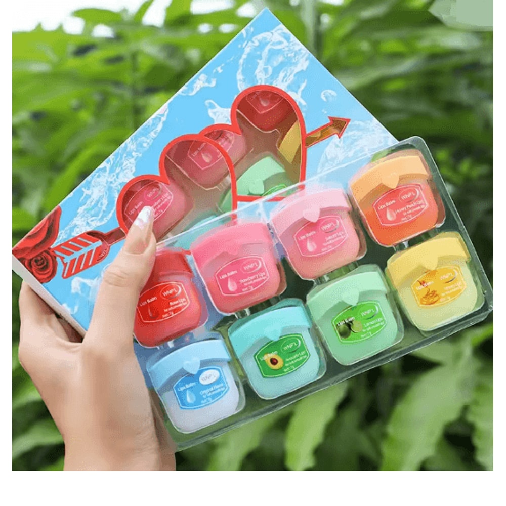 Fruit Lip Balm Set Moisturizing Non Sticky Lip Care Collection 5