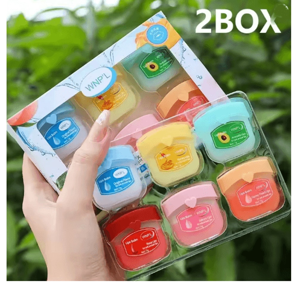 Fruit Lip Balm Set Moisturizing Non Sticky Lip Care Collection 7