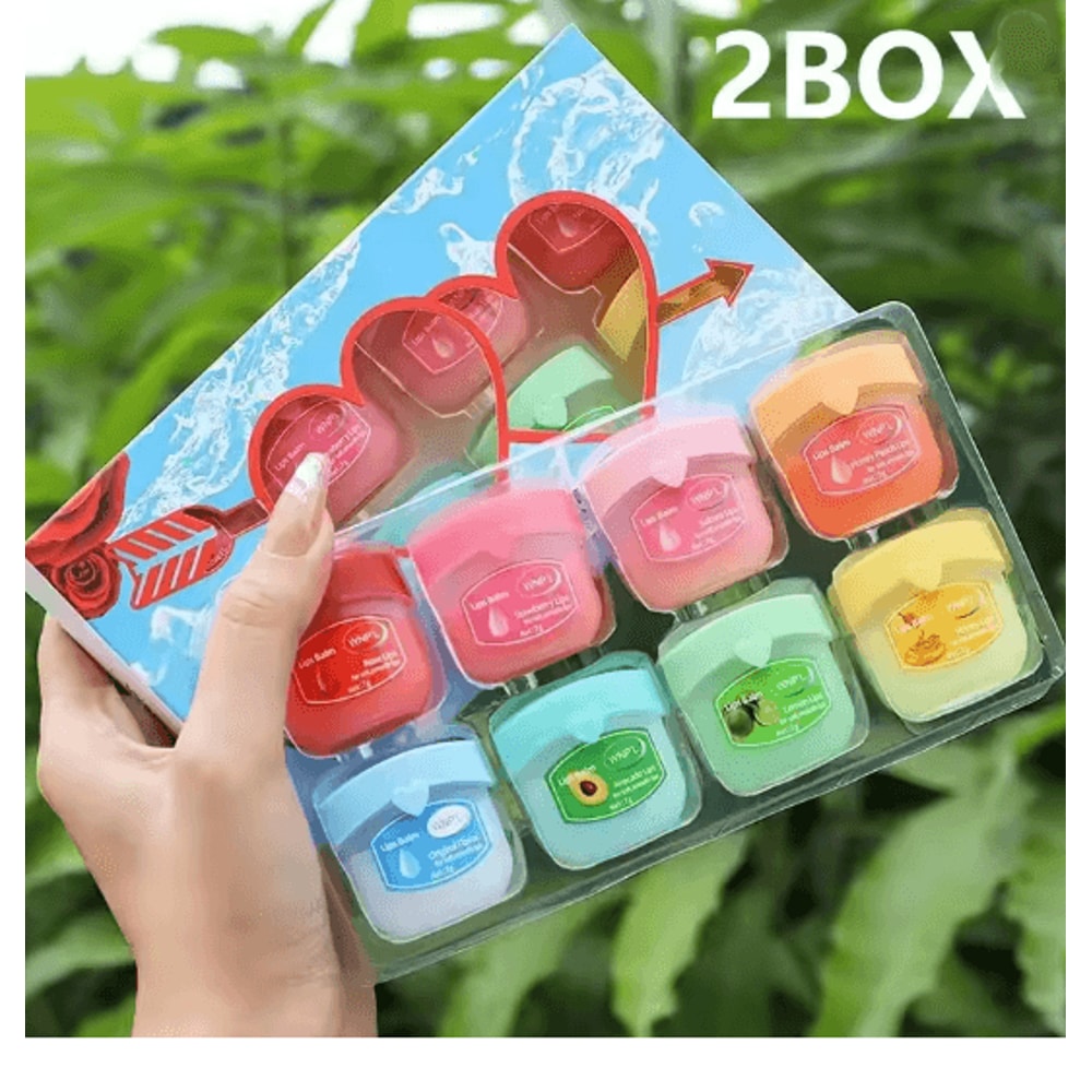 Fruit Lip Balm Set Moisturizing Non Sticky Lip Care Collection 8