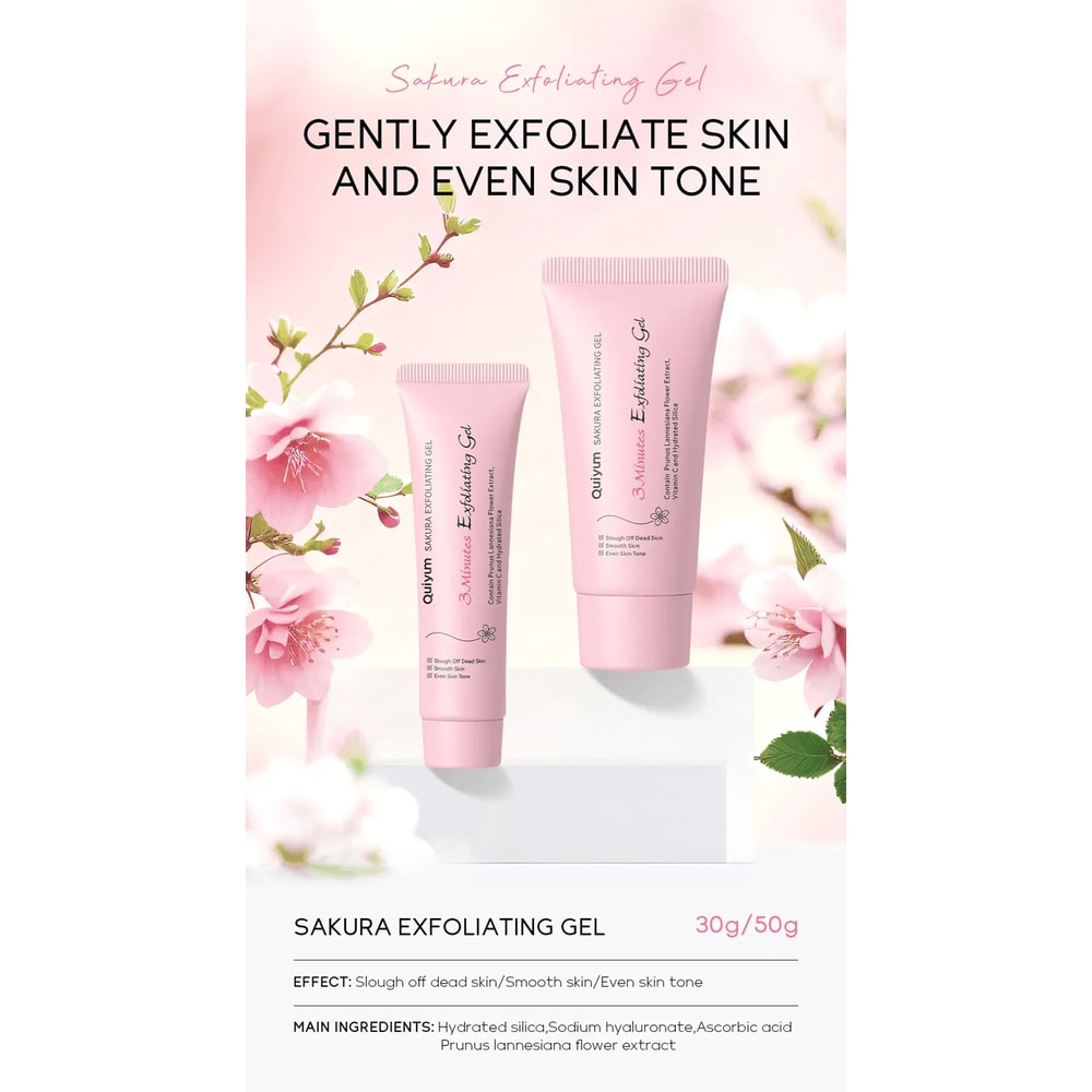 Sakura Exfoliating Peeling Gel Moisturizing Facial Scrub 0