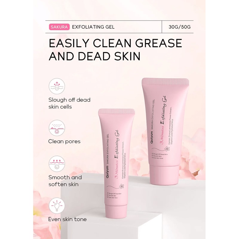 Sakura Exfoliating Peeling Gel Moisturizing Facial Scrub 1