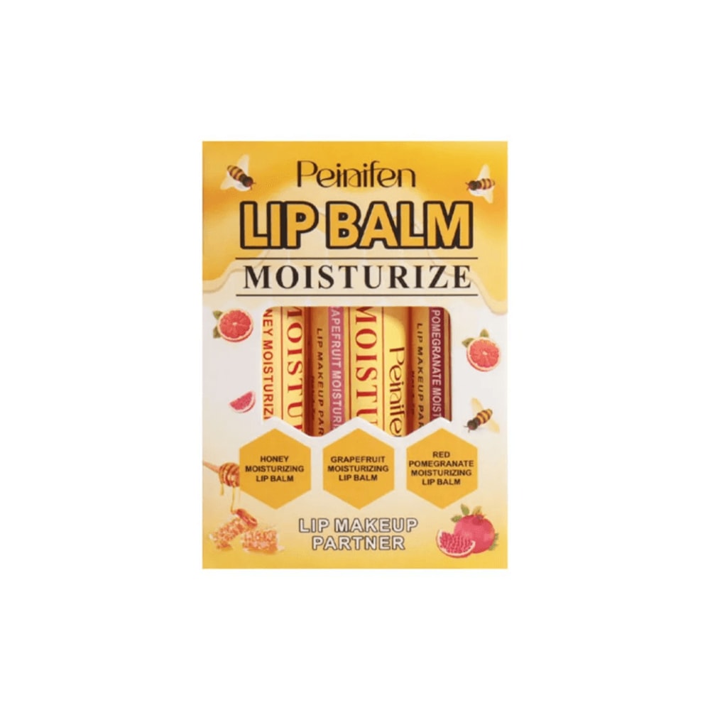 Natural Lip Balm Set Moisturizing Lip Care Base 3 Piece 4