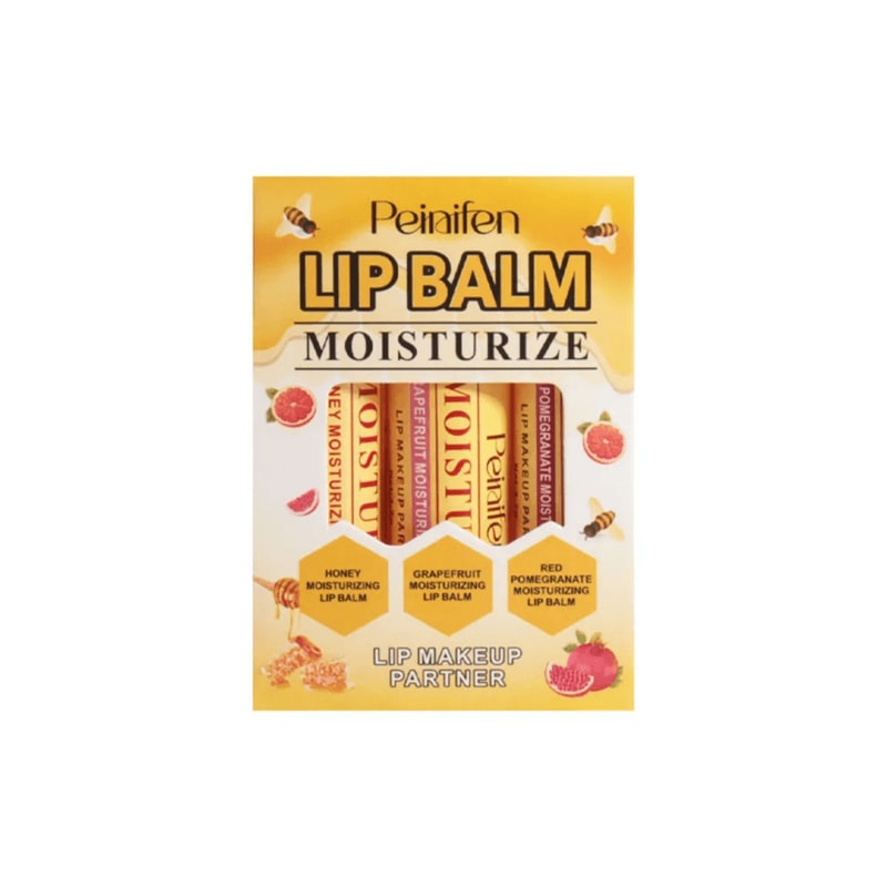 Natural Lip Balm Set Moisturizing Lip Care Base 3 Piece 4