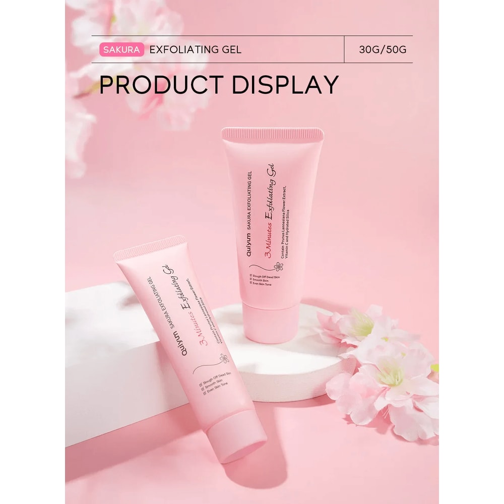 Sakura Gentle Peeling Gel Facial Exfoliator Moisturizing Skin Care 0